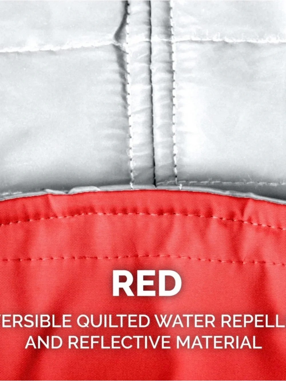 Red Quilted Dog Coat - Warm & Water-Resistant XL see pics for sizing